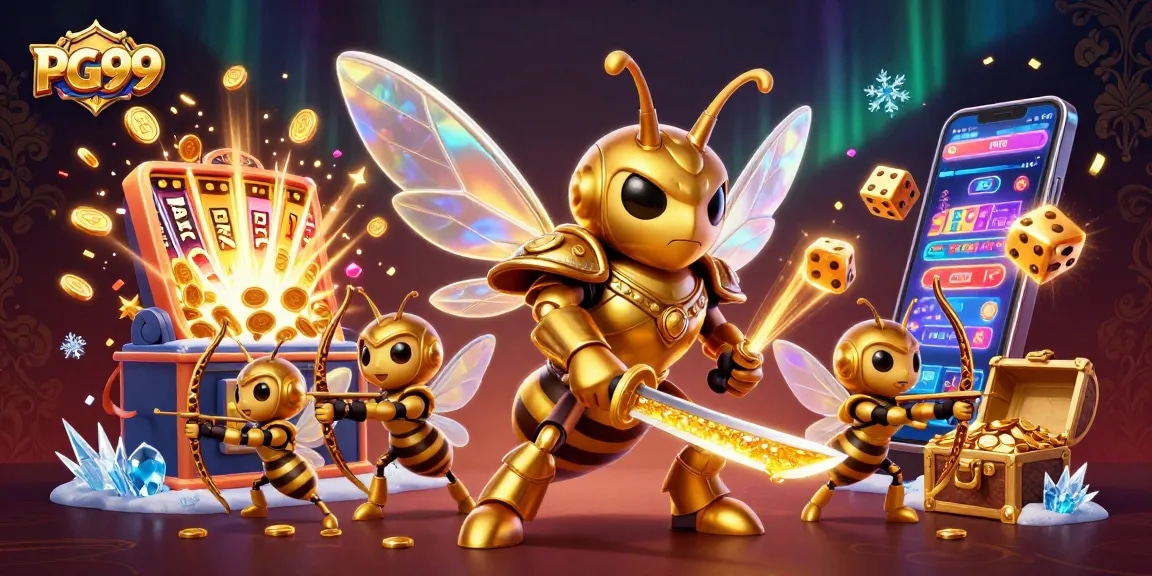 Experience thrilling jackpots at PG99 with dynamic casino games and vibrant golden visuals.