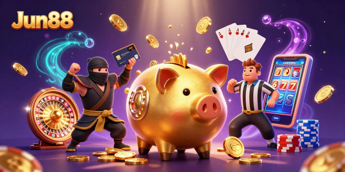 Experience thrilling gaming strategies with Jun88's exciting online casino promotions and joyful wins.