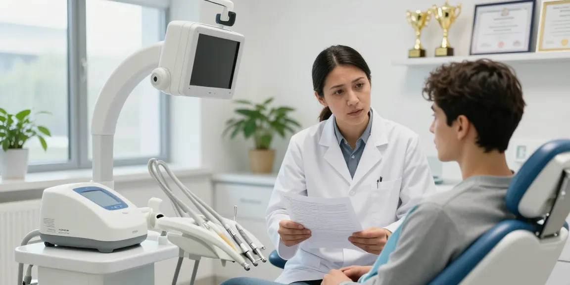 Dental Malpractice in Turkey consultation scene with dentist and patient discussing care options.