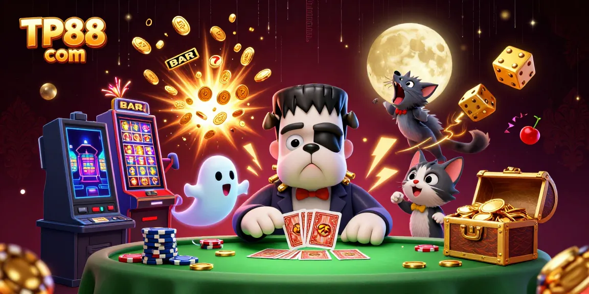 Experience high-stakes gaming with TP88 com's thrilling 3D casino adventure featuring unique characters.