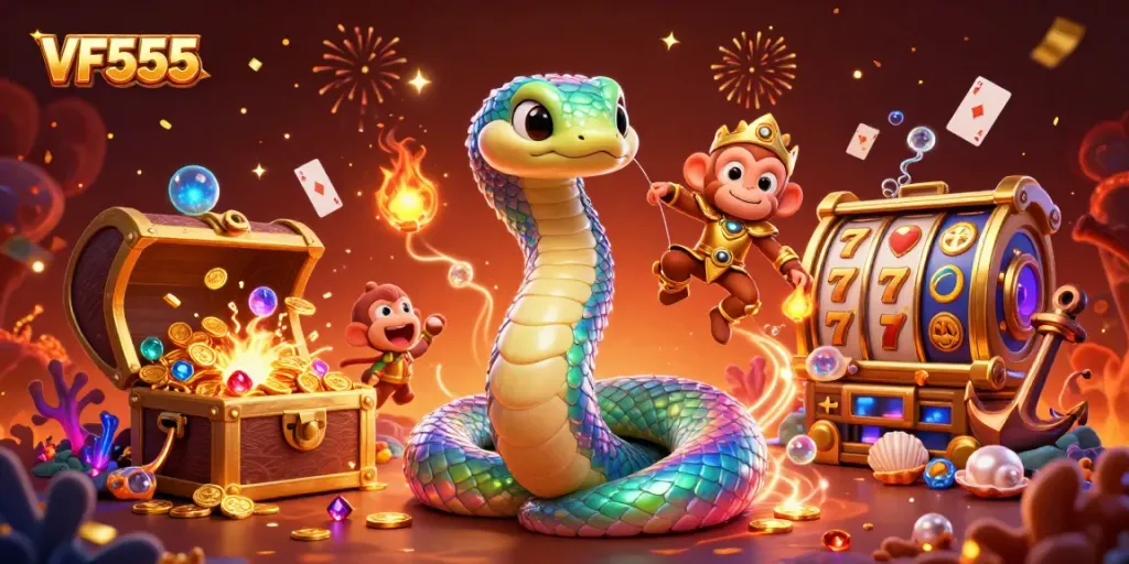 Experience exhilarating play with VF555's vibrant online casino atmosphere and thrilling games.