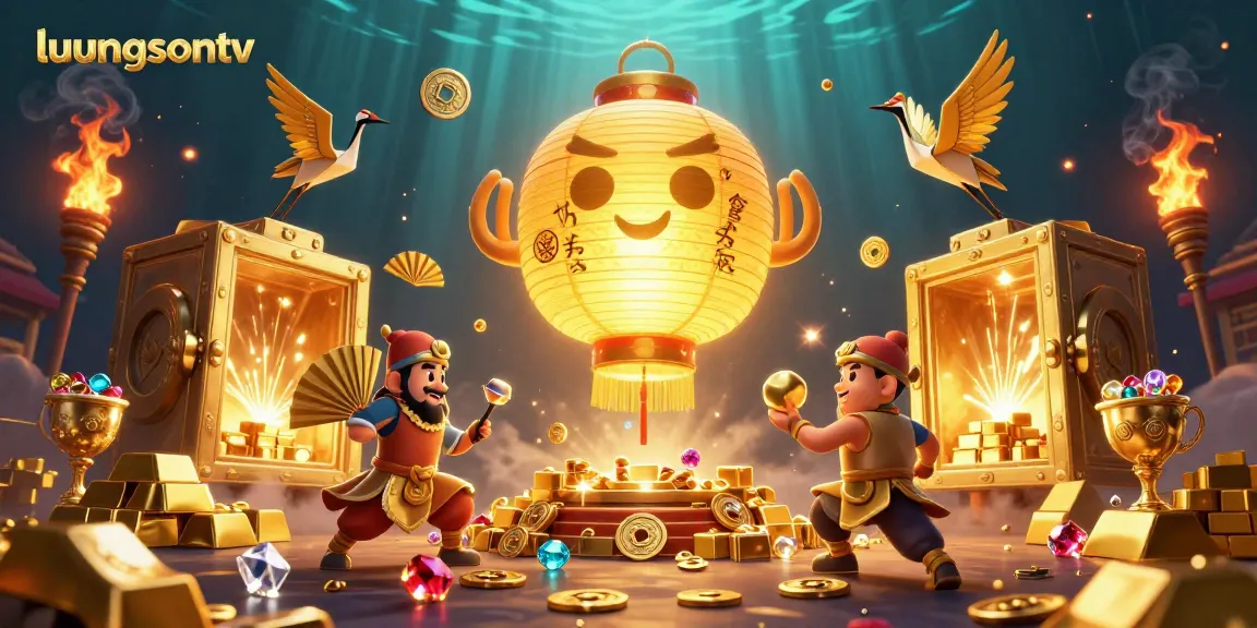 Experience exciting betting action with luongsontv featuring dynamic golden elements and 3D illustrations.